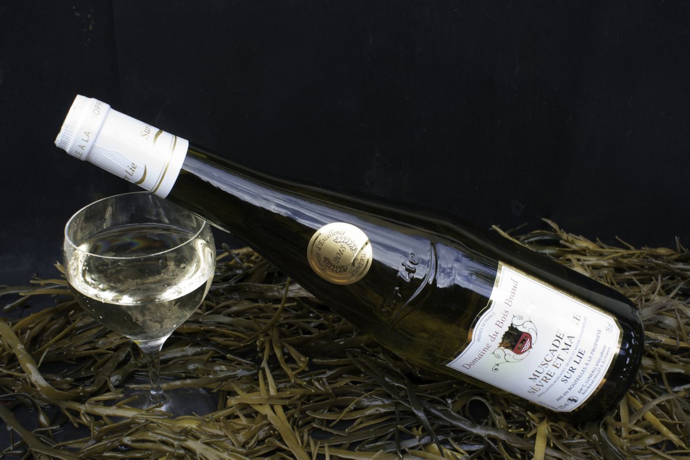 bouteille de vin blanc l'huitriere